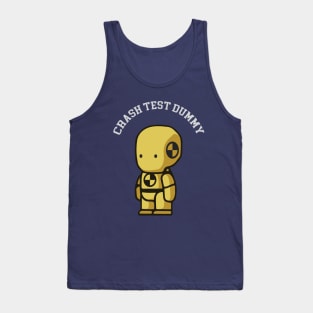 Crash Test Dummy Yellow Safety Baby Testman with Safety Mark On His Body Tank Top